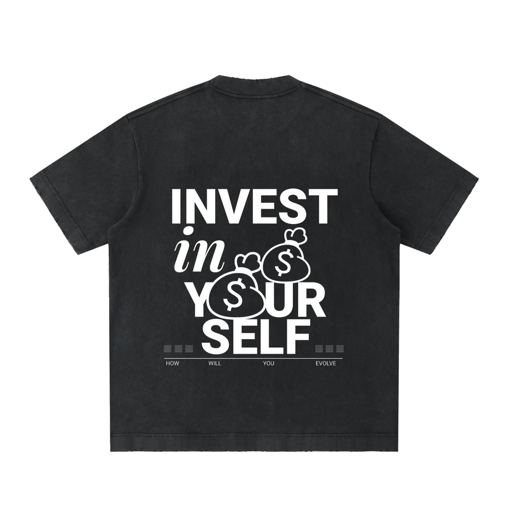 Heavyweight Vintage Washed Frayed T-Shirt